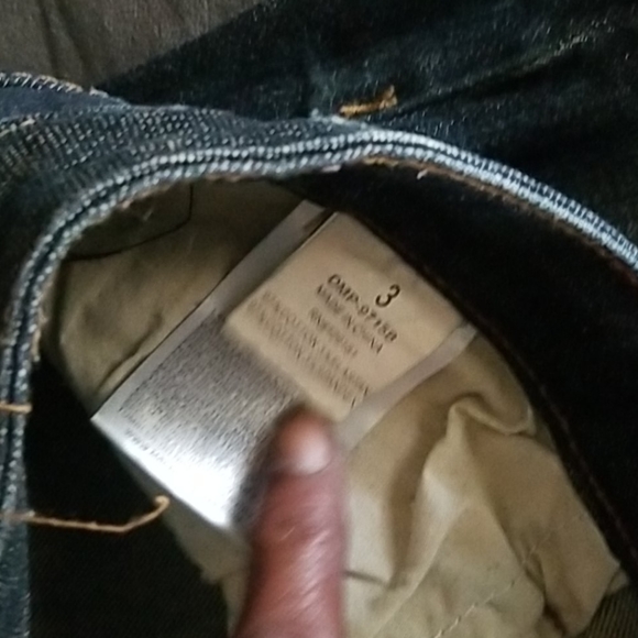 Machine dark blue flared distressed jeans - Picture 4 of 8